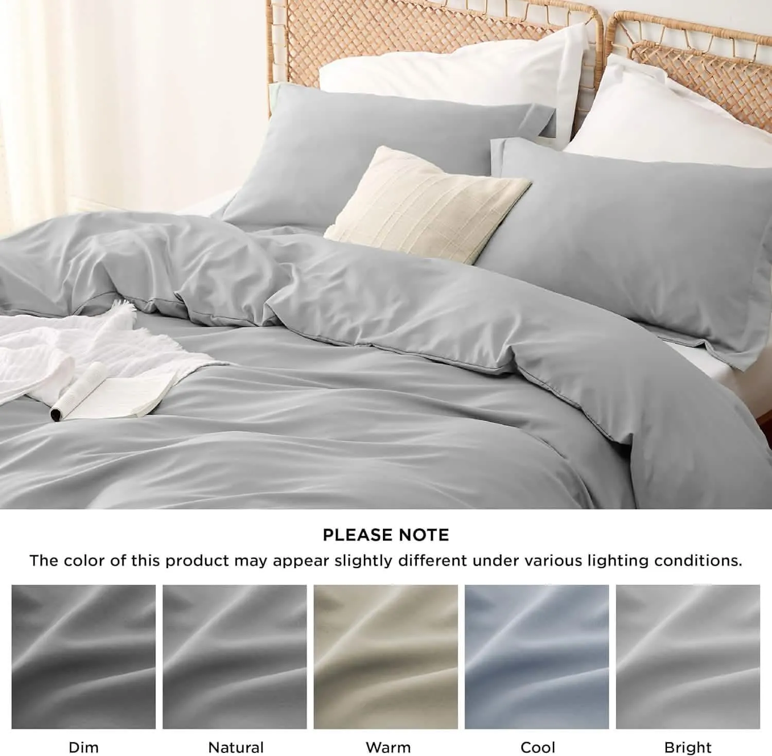 Polyester and Rayon Derived Duvet Cover Set