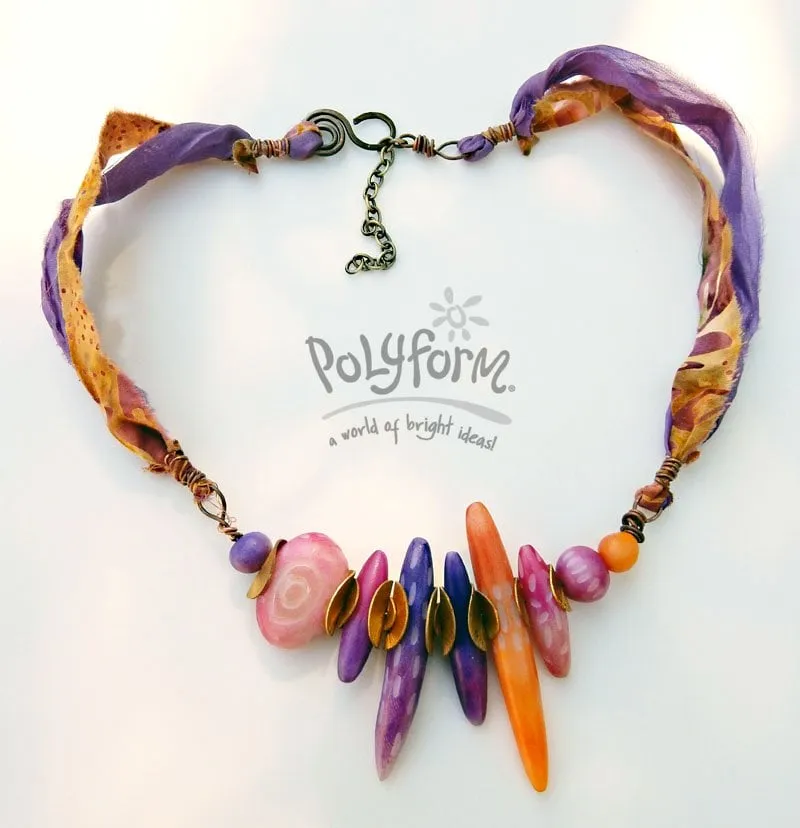 Premo! Subtly Bright Carved Necklace