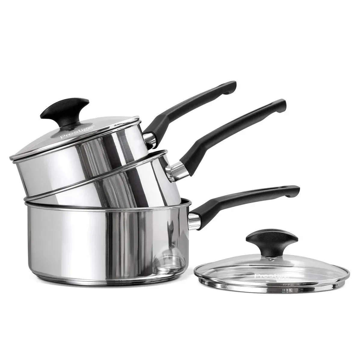 Prestige 9 x Tougher Stainless Steel Cookware 3 Pc Set