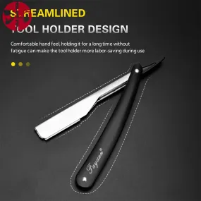 Professional Manual Straight Edge Barber Razor - Stainless Steel