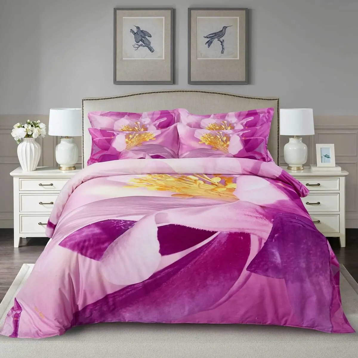 Purple Explosion Duvet Cover Set, 6 Piece