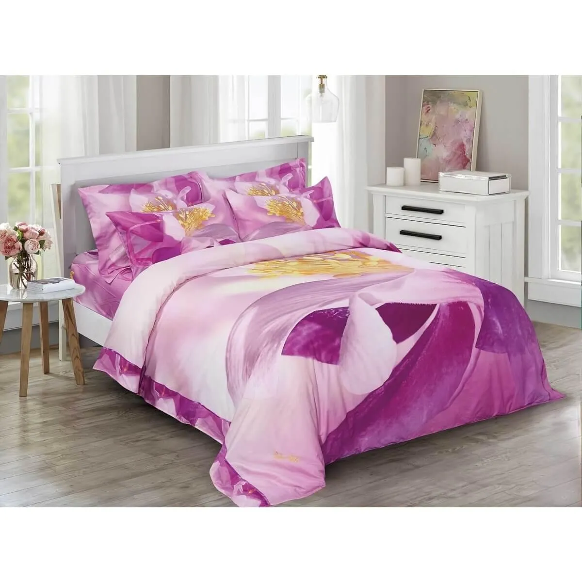 Purple Explosion Duvet Cover Set, 6 Piece