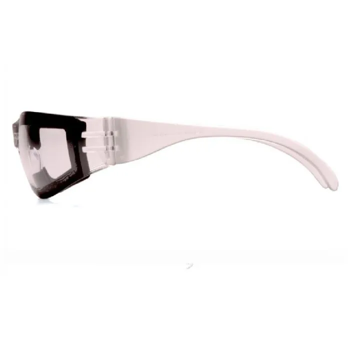 Pyramex S4110STFP Intruder Foam Padded Glasses, Clear Anti-Fog Lens, 1 Each