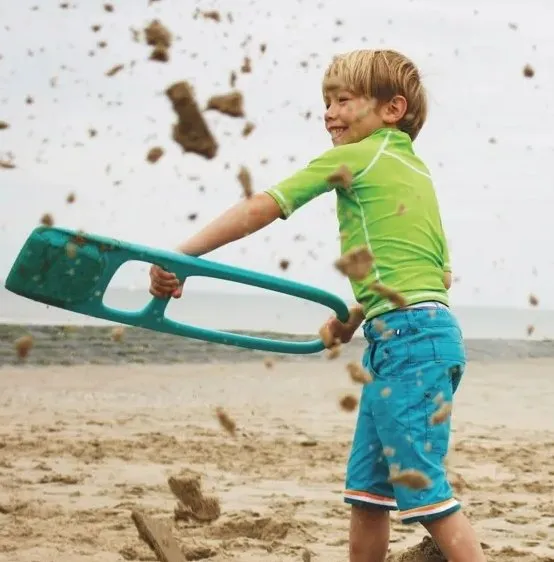 Quut Scoppi - Kids Shovel with an easy-grip handle | Ocean