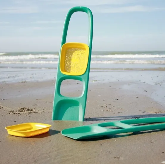 Quut Scoppi - Kids Shovel with an easy-grip handle | Ocean