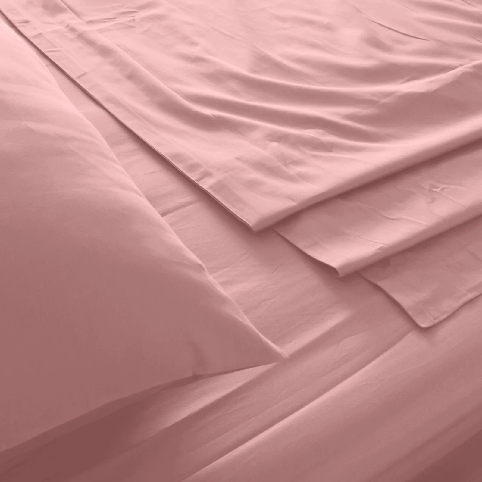 Royal Comfort 1000TC Hotel Grade Bamboo Cotton Sheets Pillowcases Set Ultrasoft Queen Blush