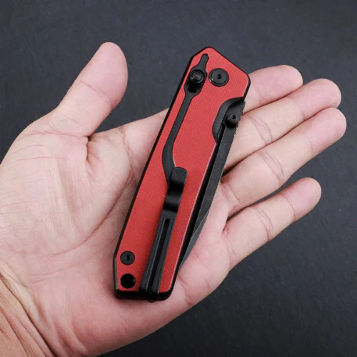 Rubik Folding Blade Knife 7228L-GV - Red