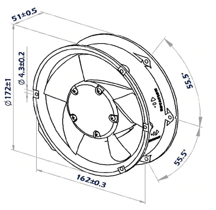 sA17238 Series AC Axial Fans