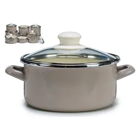 Saucepan Grey Enamelled Steel (Ø 18 cm)