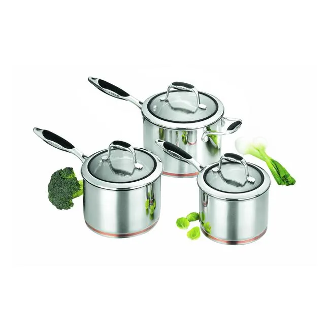 Scanpan 3 Piece Saucepan Set: