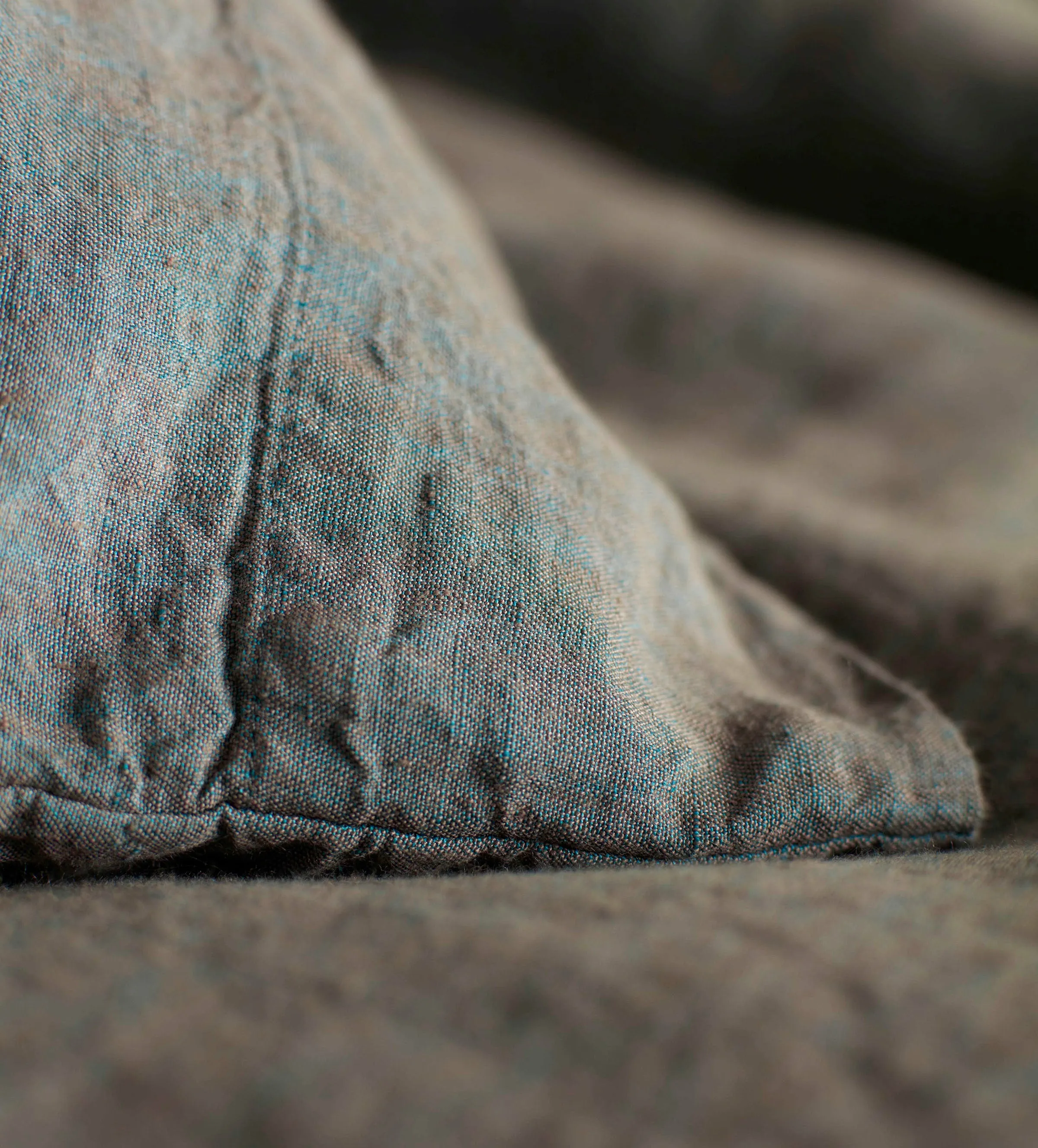 Sea Green 100% Linen Duvet Cover