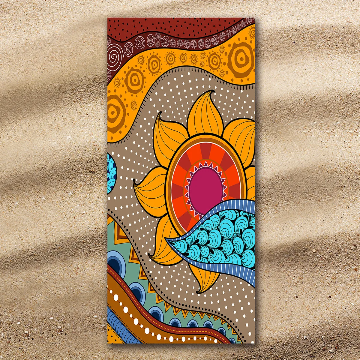 Sea, Sand & Sunflowers Extra Large Towel