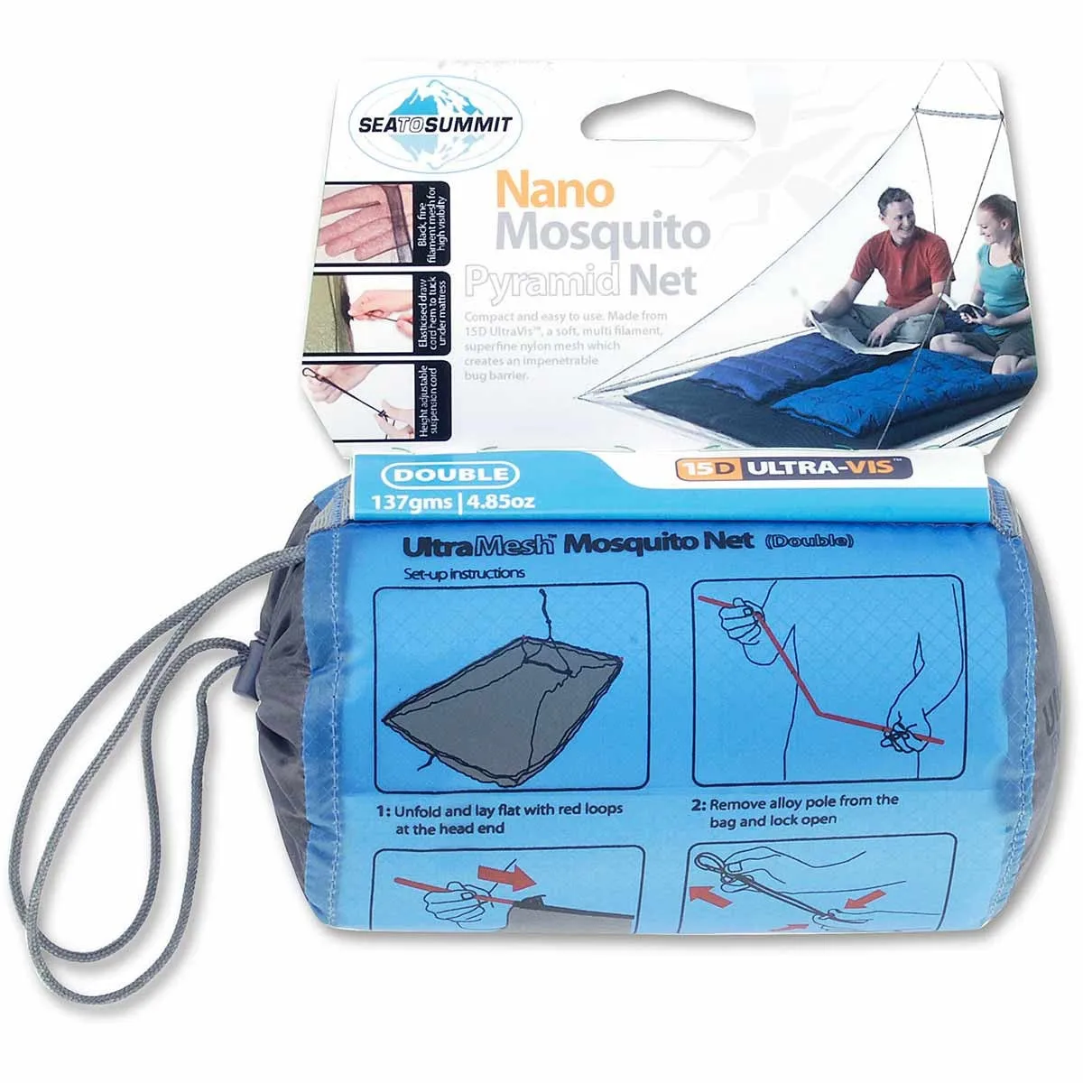 Sea to Summit Nano Mosquito Net Double Treated