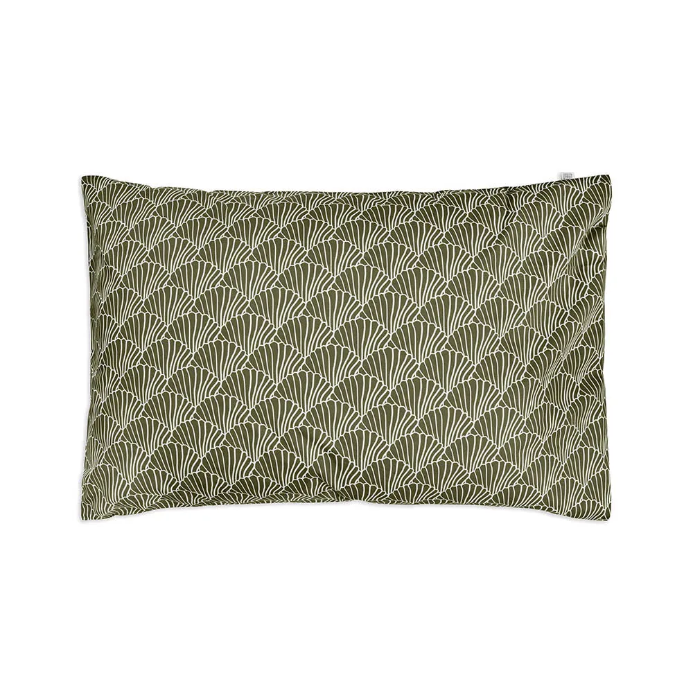 SEASHELLS | Olive green | Pillowcase | 50x75cm / 19.6x29.5"