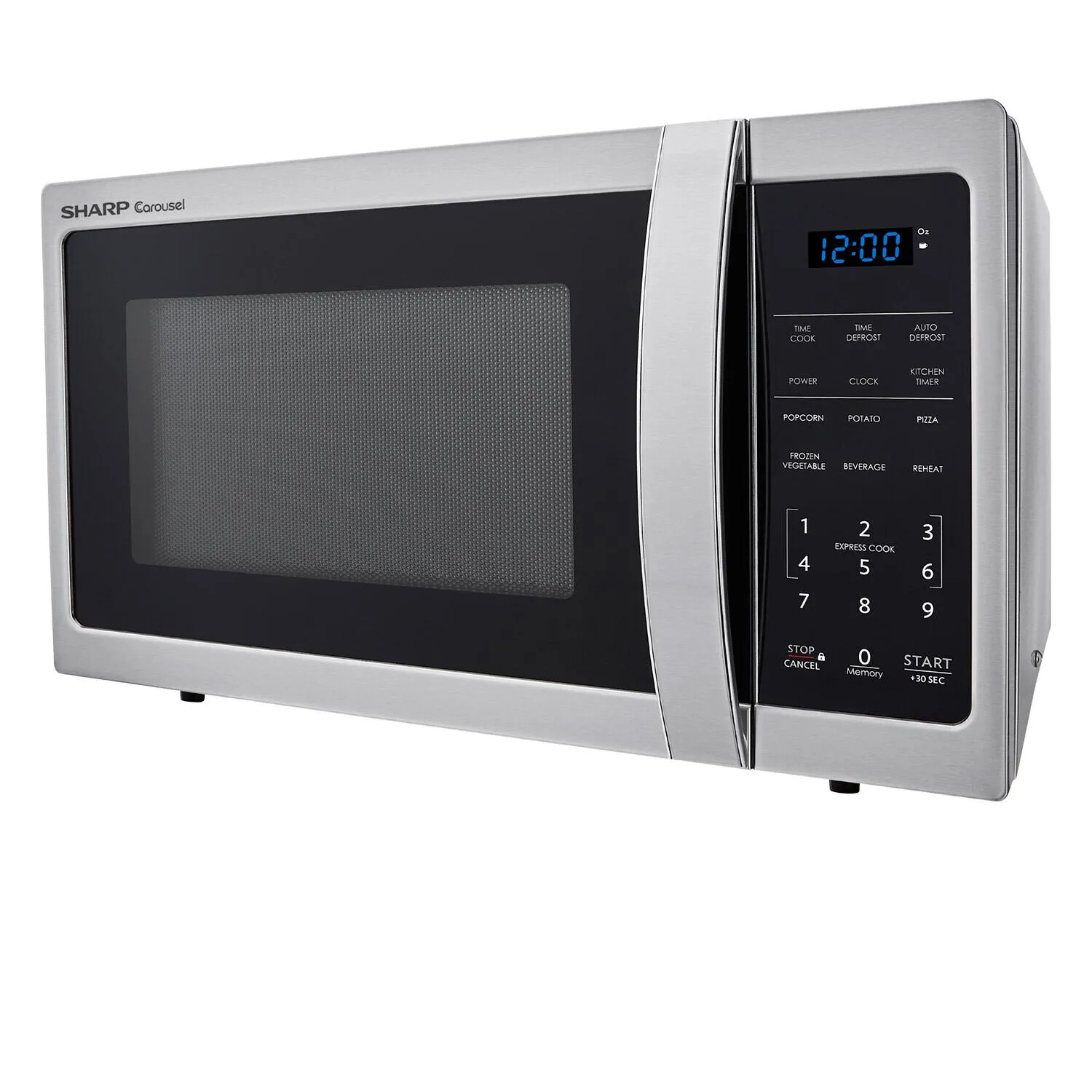 Sharp SMC0912BS 0.9 cu. ft. 900w Sharp Stainless Steel Carousel Countertop Microwave Oven