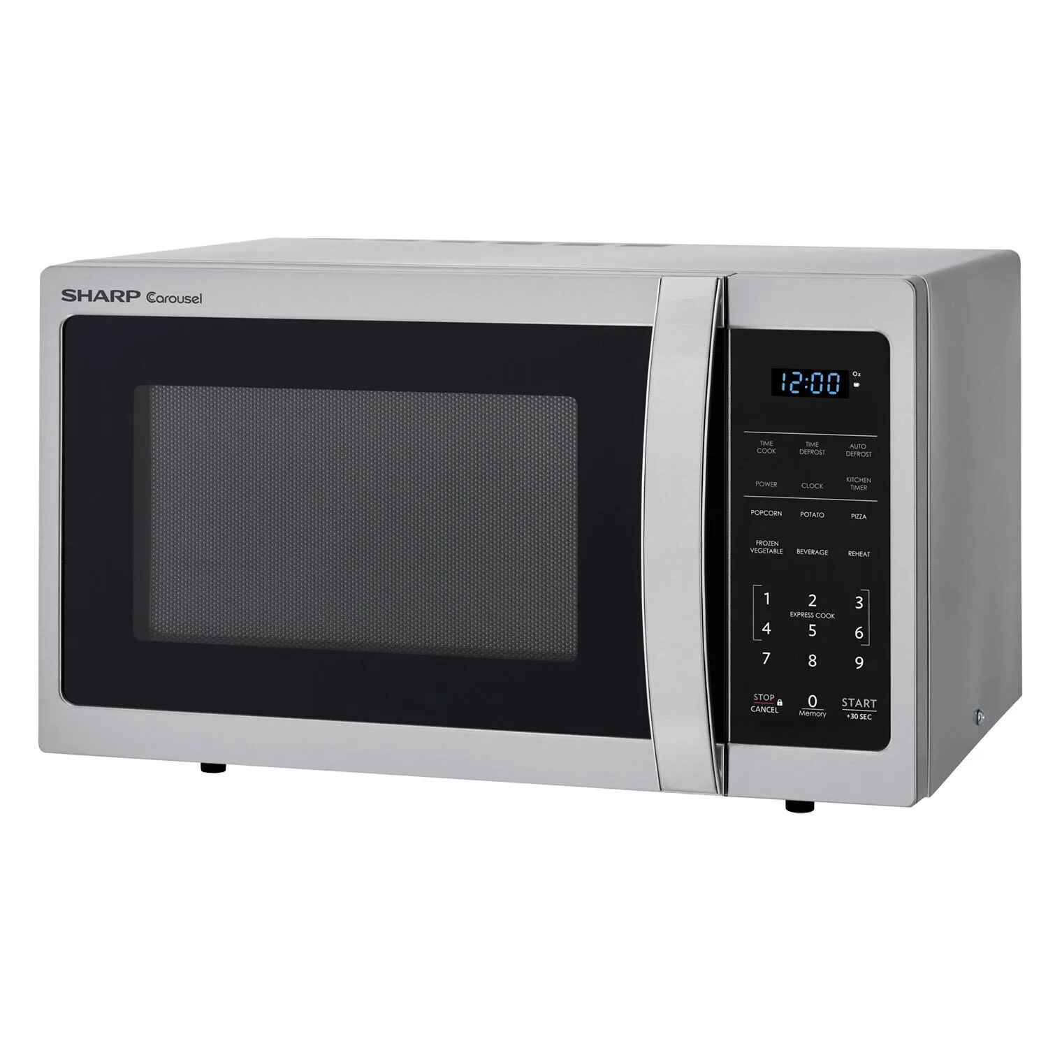 Sharp SMC0912BS 0.9 cu. ft. 900w Sharp Stainless Steel Carousel Countertop Microwave Oven