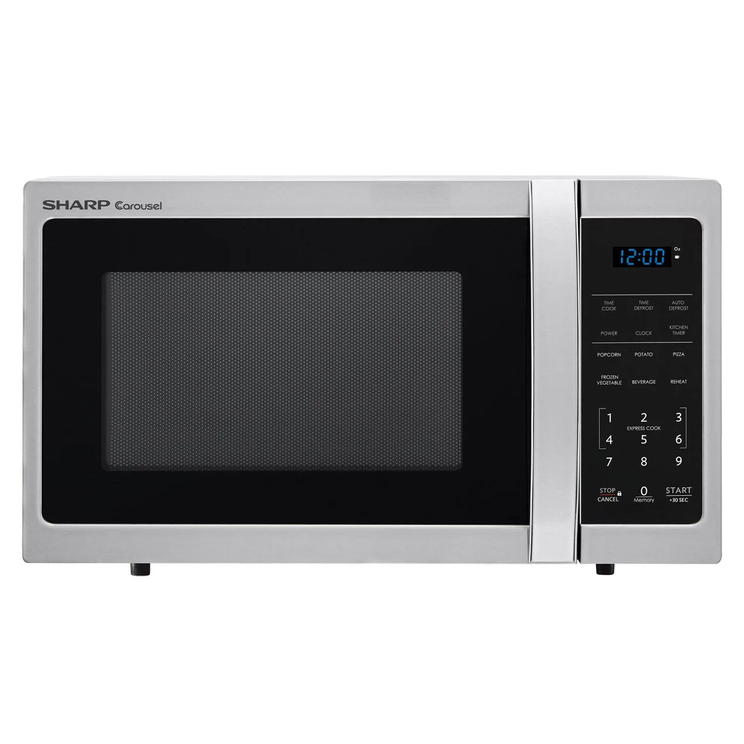 Sharp SMC0912BS 0.9 cu. ft. 900w Sharp Stainless Steel Carousel Countertop Microwave Oven