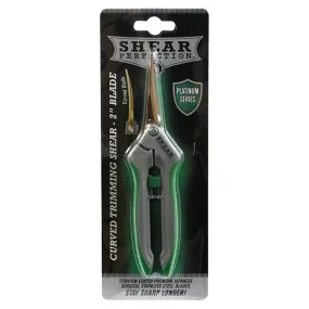 Shear Perfection®, Curved Trimming Shears, Platinum Series, 2" Gold Titanium Coated Stainless Steel Blades