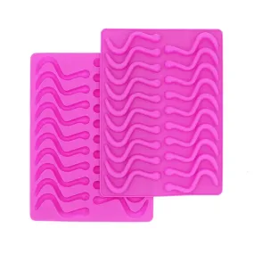 Silicone Gummy Worm Moulds - 2 Pkt