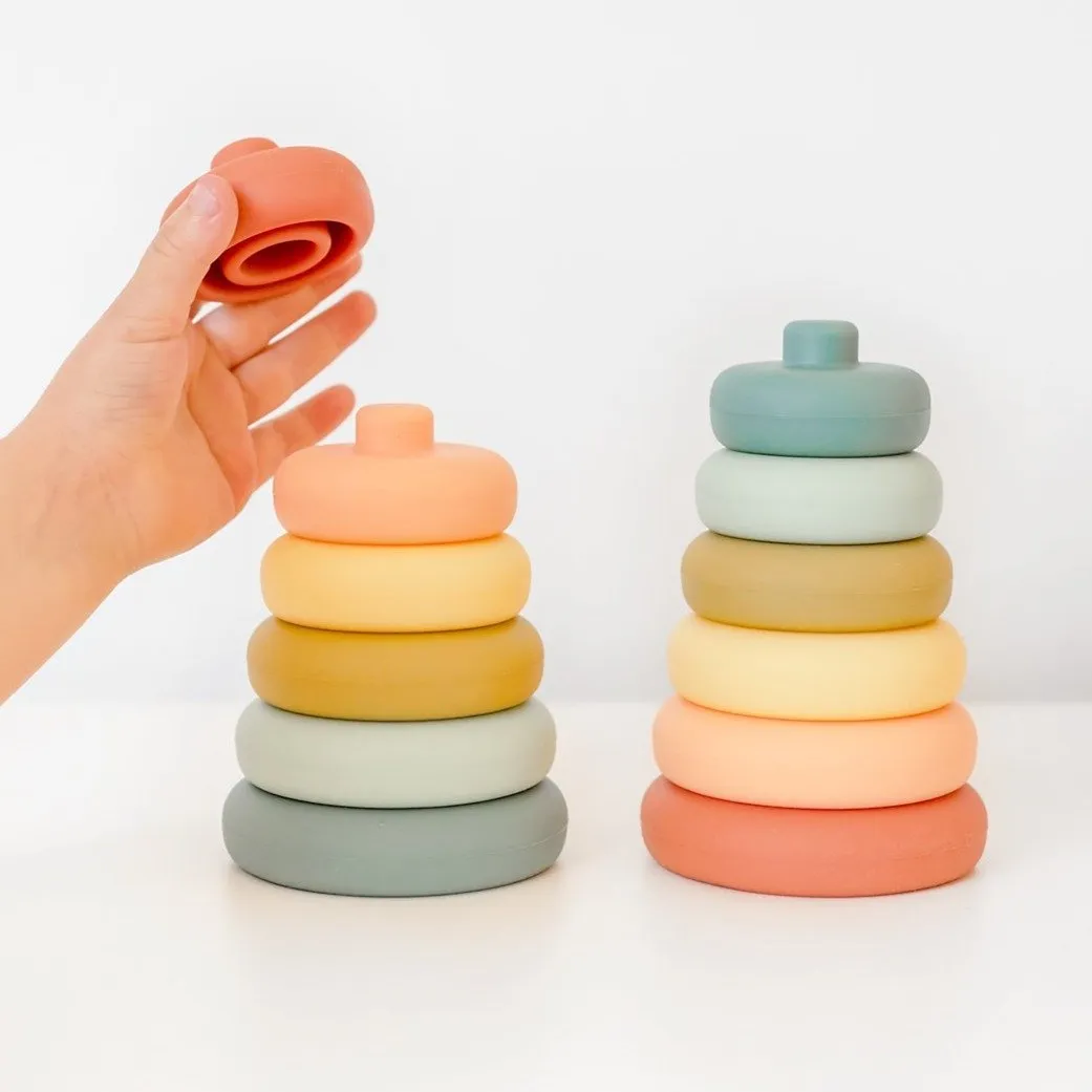 Silicone Stacker Tower | Cherry