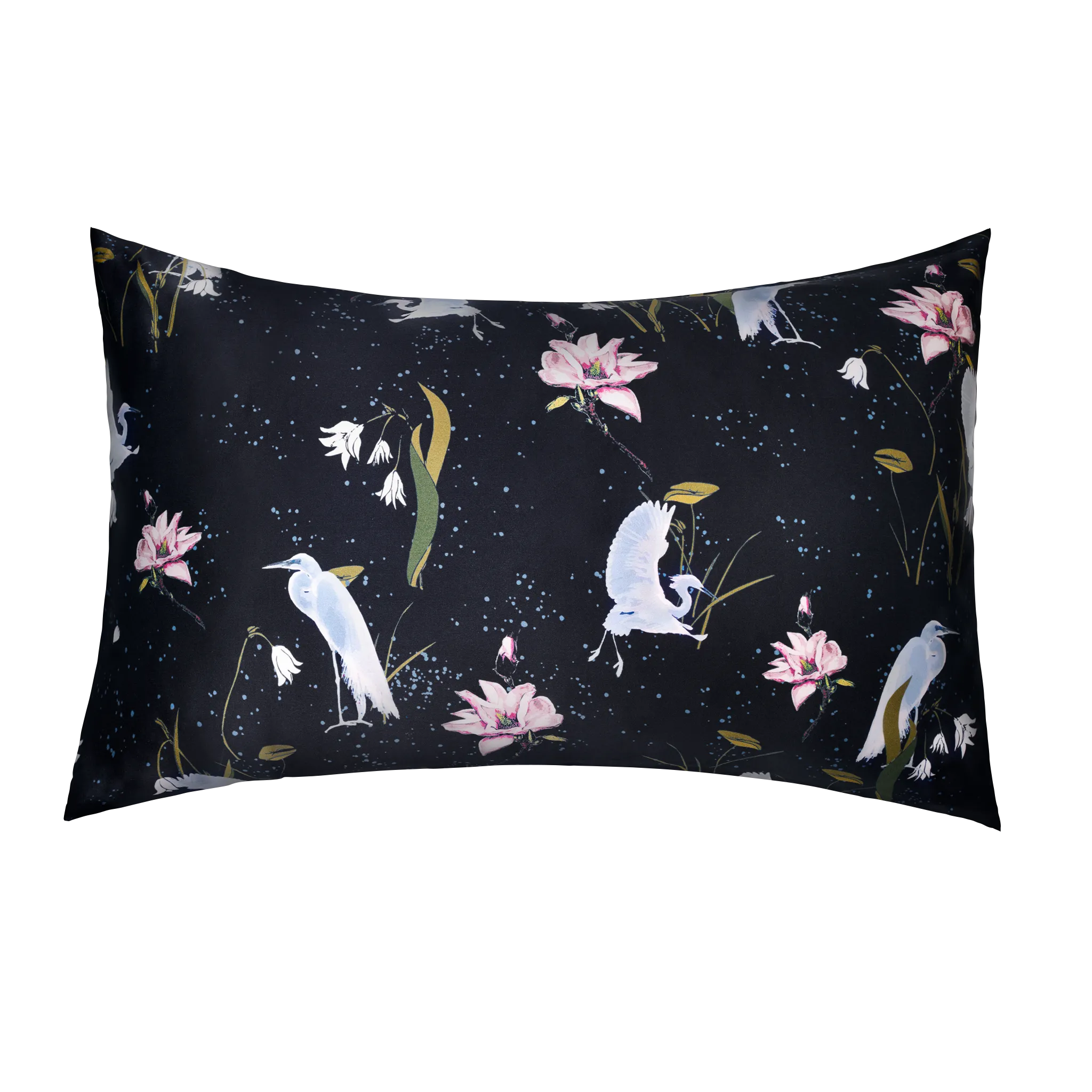 Silk Pillowcase 50x75 cm | Leo Black