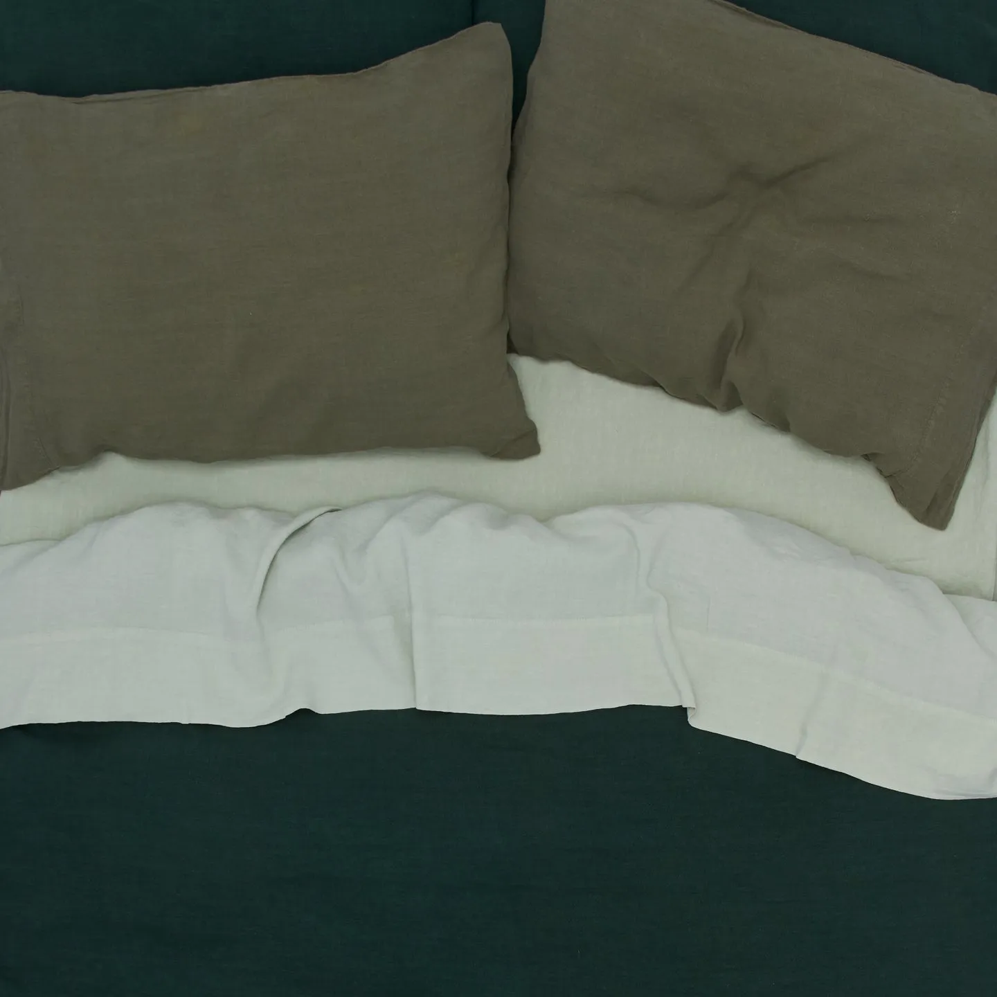 Simple Linen Duvet - Sage