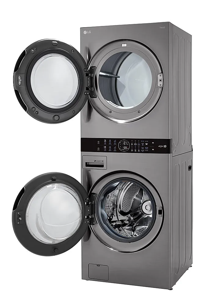 Smart Front Load Washer and 7.4 Cu. Ft. Electric Dryer WashTower with Steam and Built-In Intelligence