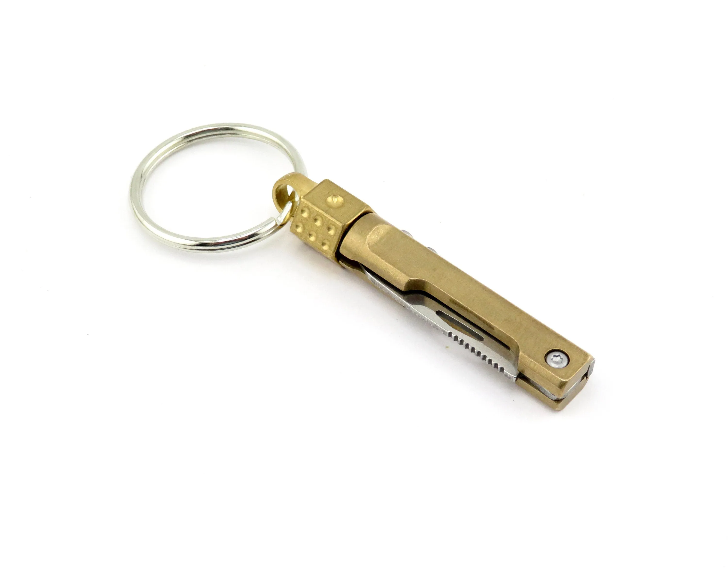 Spinning Dice Knife Keyring