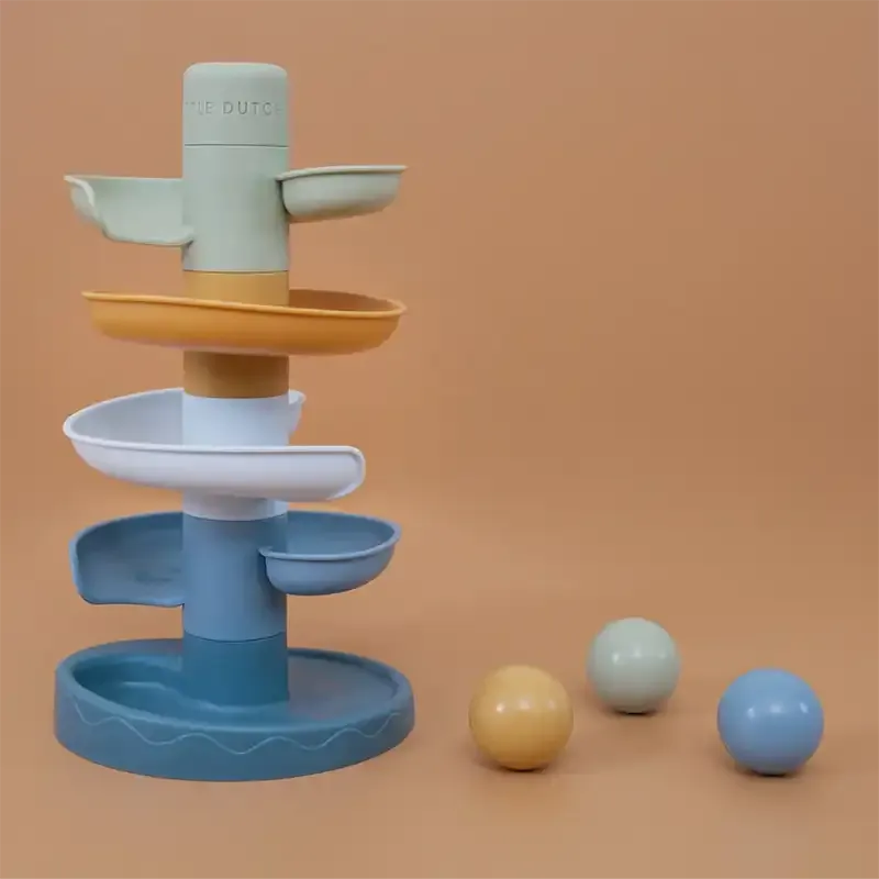 Spiral Ball Rolling Tower Run - Blue