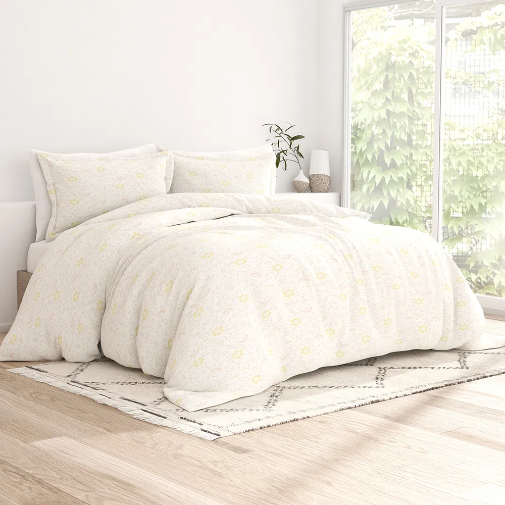 Spring Vine Pattern 3-Piece Duvet Cover Set