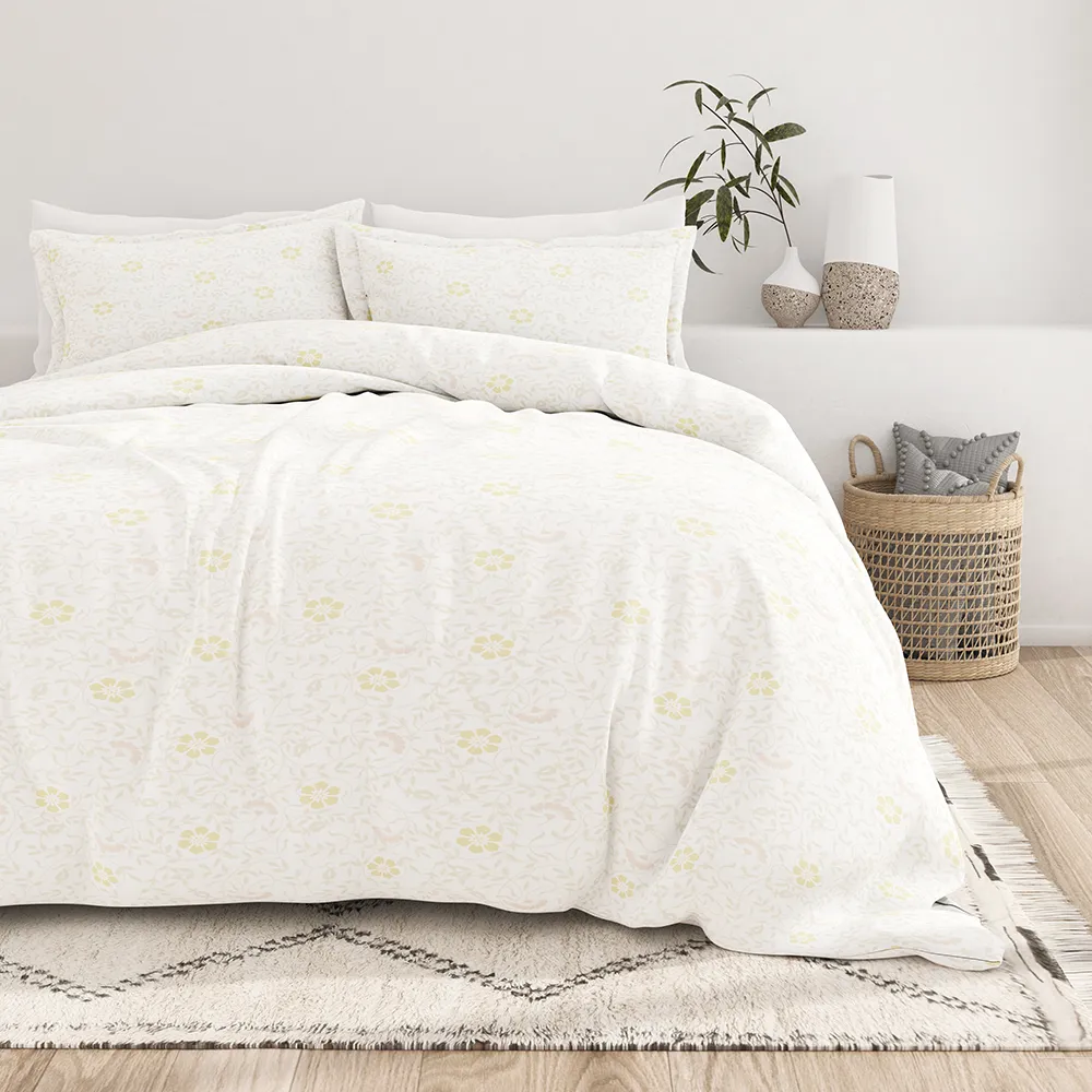 Spring Vine Pattern 3-Piece Duvet Cover Set