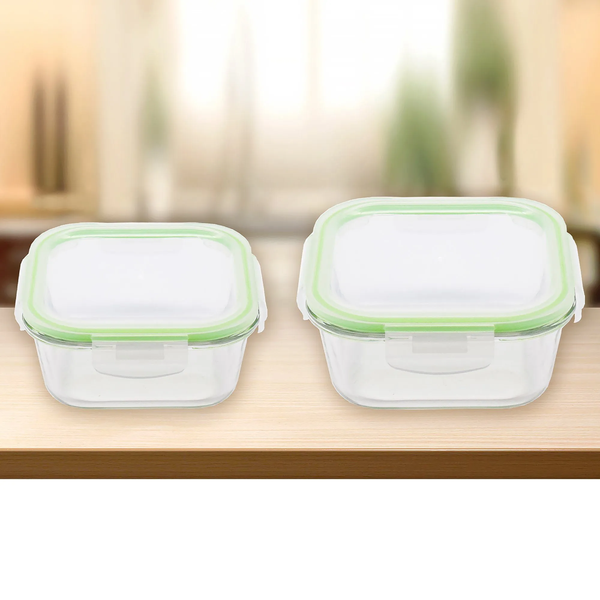 Square Glass Food Container