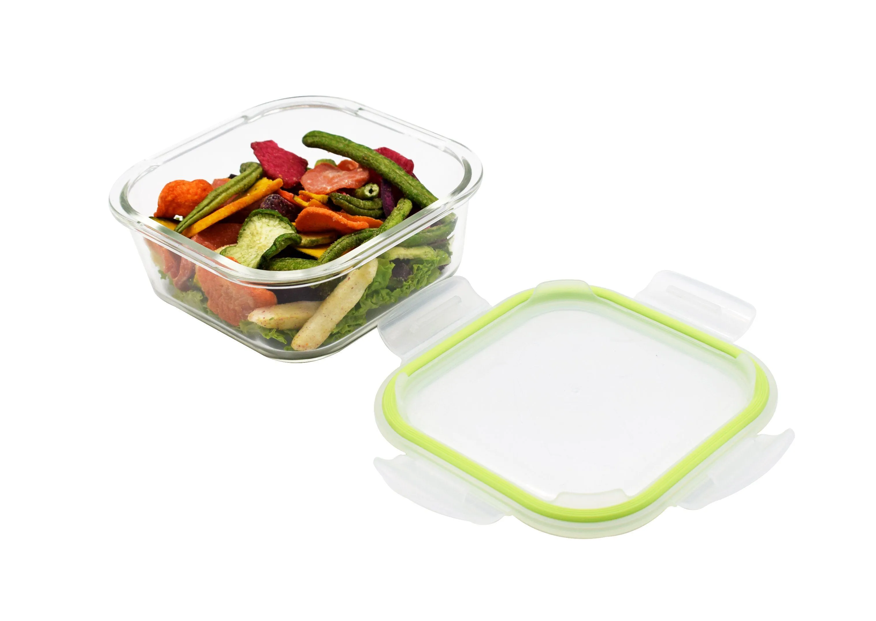 Square Glass Food Container