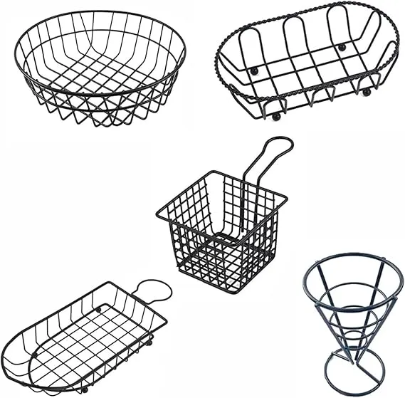 Stainless Steel Tower Snack Basket5646-Black