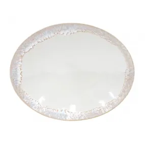 Taormina Oval Platter - White/Gold