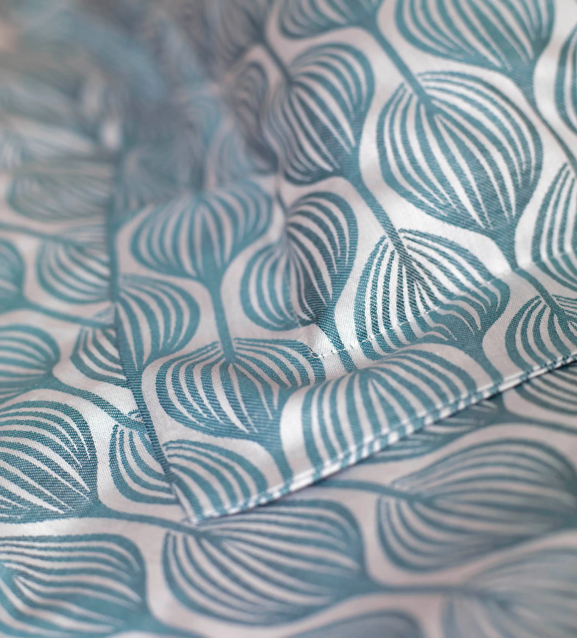 Teal Teasels 100% Cotton Duvet Cover