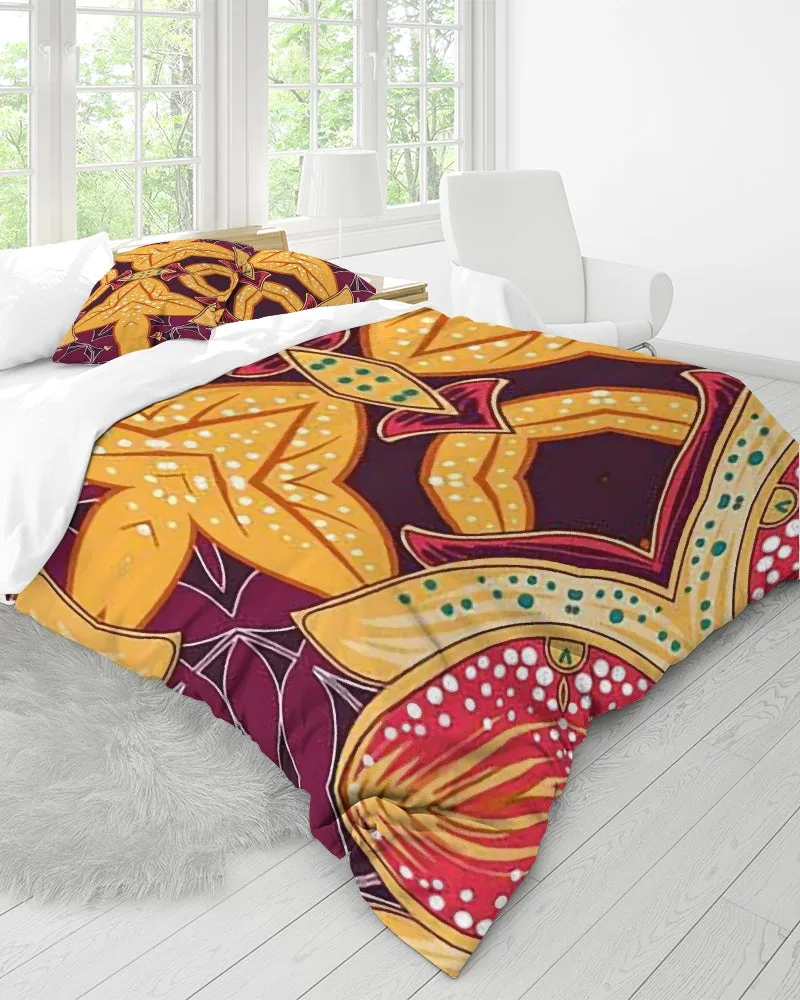 Temple 3 Queen Duvet Cover Set