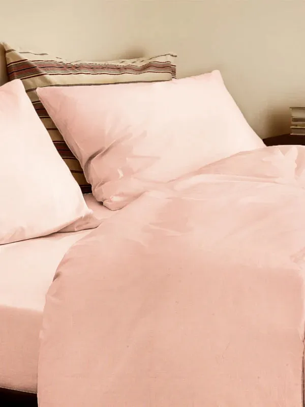 The Baby Atelier 100% Organic Single Duvet Cover Neutral Pink