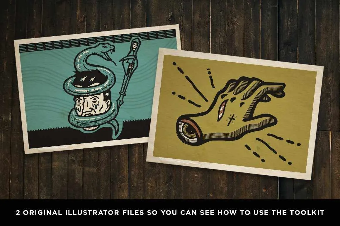 The Dead Pen | A Wicked Cool Hand Drawn Tool Kit for Adobe Illustrator