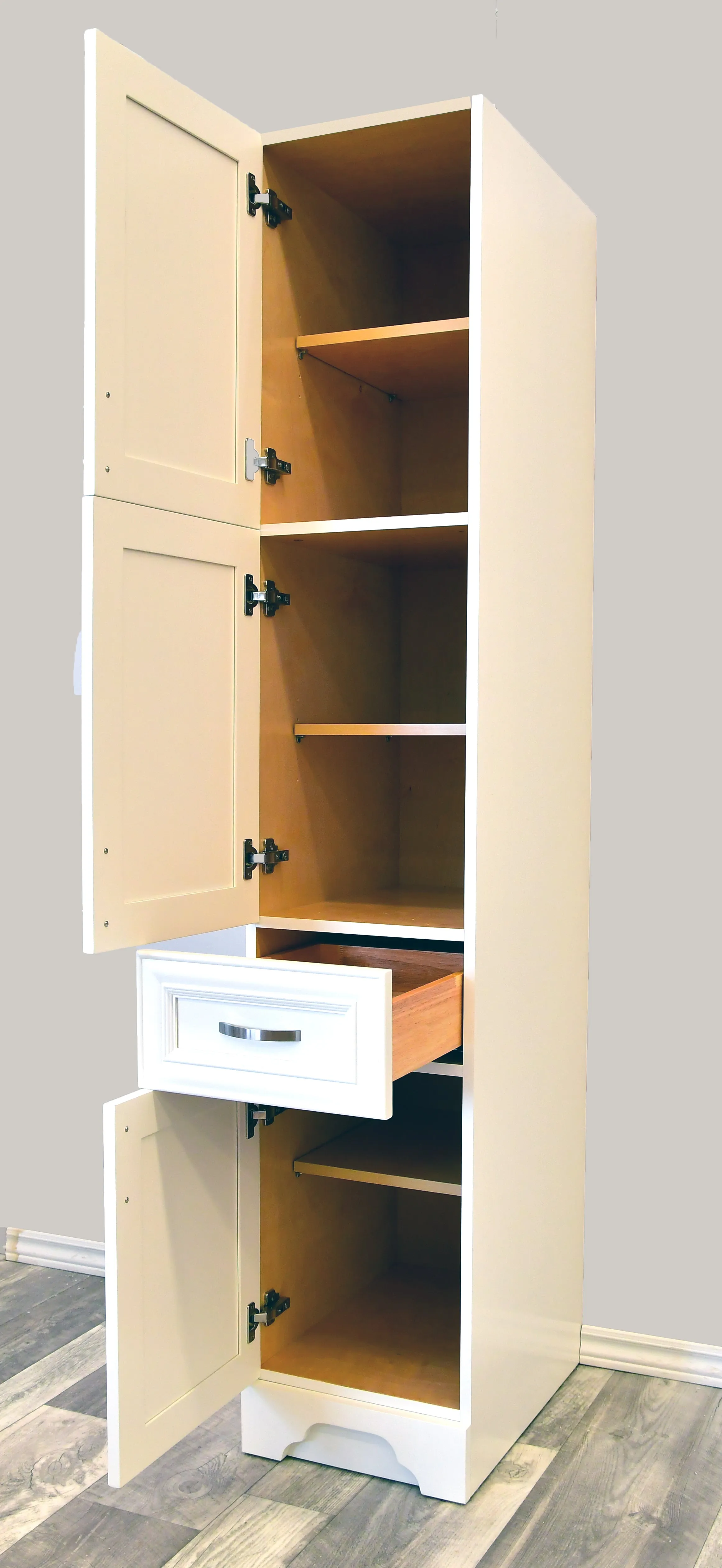 The Mitered Collection - Linen Tower With Drawer