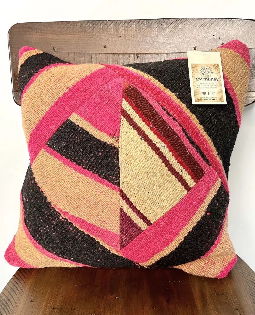 Throw Pillowcase, Aguayo's pillowcase, Multicolor, Bolivia/Peru/125