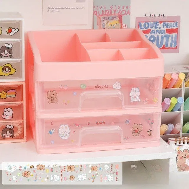 Tidy Tower Desk Organizer Storage Box