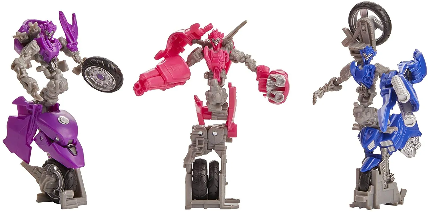 Transformers Toys Studio Series 52 Deluxe Revenge of The Fallen Movie Arcee Chromia Elita-1 Action Figure 3 Pack, 4.5"