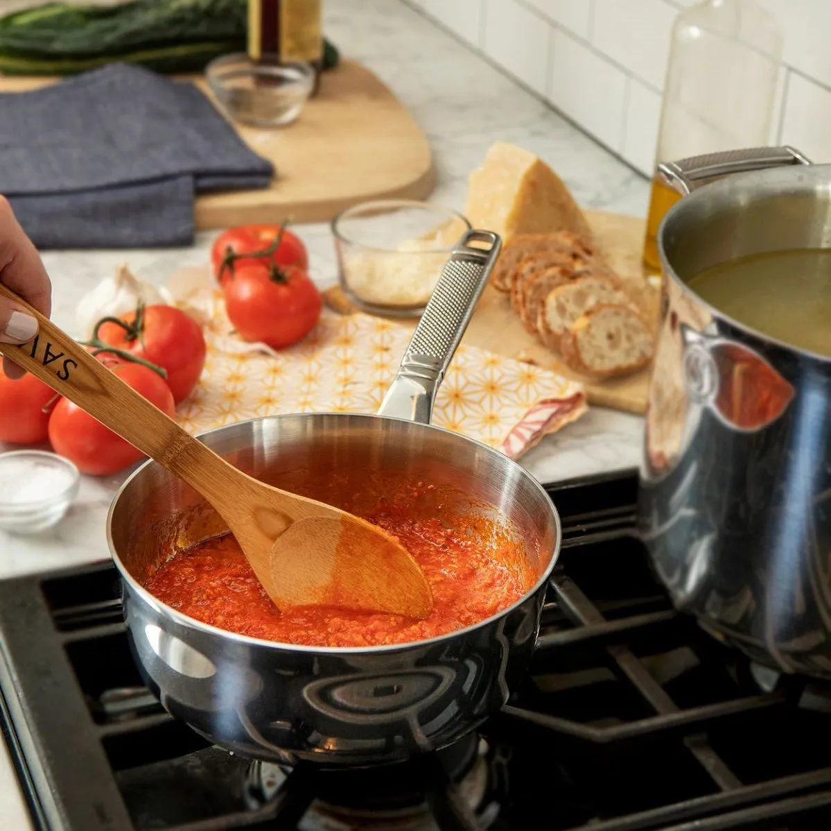 Tri-Ply Stainless Steel Chef's Pan with Insulated Lid