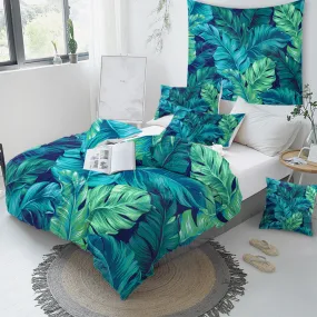 Tropical Leaves Duvet Cover Set