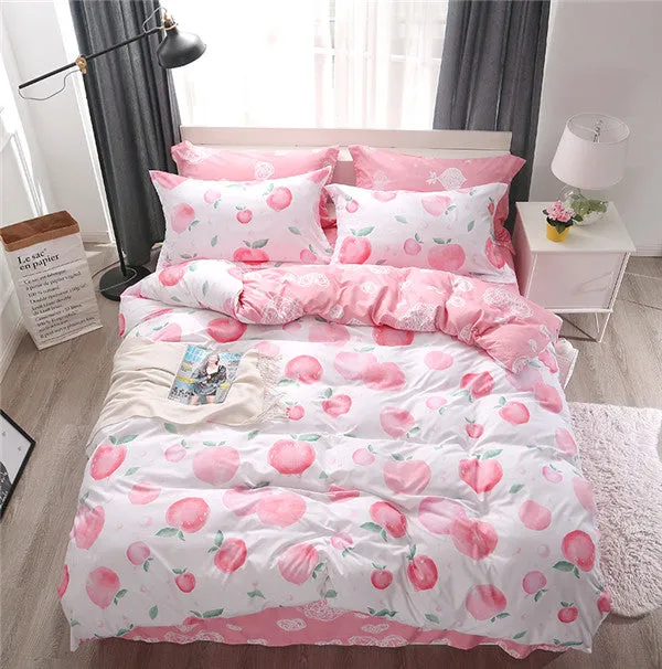 Unicorn Bedding Set Cartoon Print for Kids