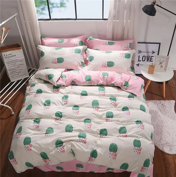 Unicorn Bedding Set Cartoon Print for Kids