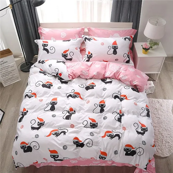 Unicorn Bedding Set Cartoon Print for Kids