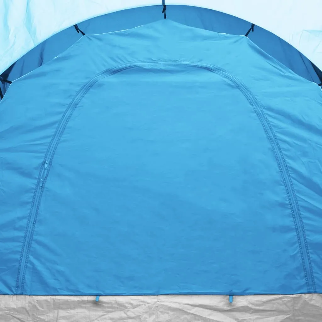 vidaXL Camping Tent 6 Persons Blue and Light Blue