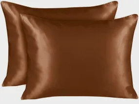 Warm Rust Orange 100% Silk Pillowcase